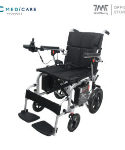 รถเข็นอะลูมิเนียมไฟฟ้า น้ำหนักเบา ราคาคุ้มค่า มีโช้คกันสะเทือน