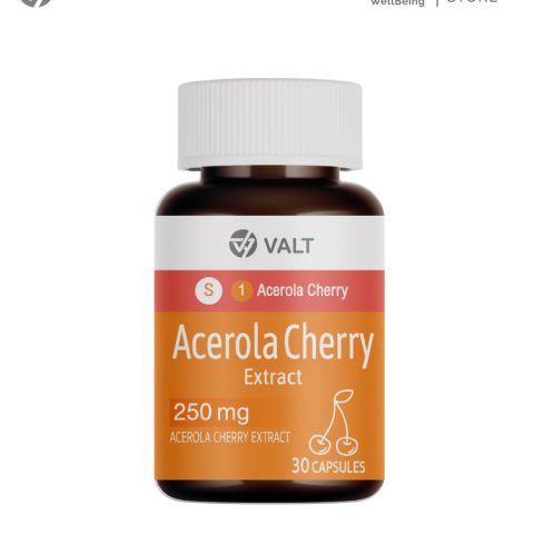 Valt Acerola Cherry Extract 30 capsules วอลท์ ผลิตภัณฑ์เสริมอาหาร อะเซโรลา เชอร์รี่ 30 แคปซูล