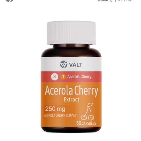 Valt Acerola Cherry Extract 60 capsules วอลท์ ผลิตภัณฑ์เสริมอาหาร อะเซโรลา เชอร์รี่ 60 แคปซูล