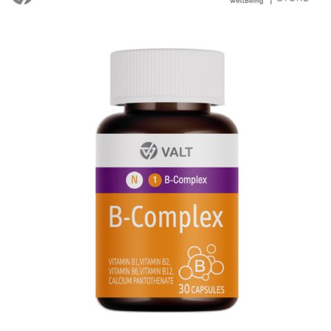 Valt B Complex 30 capsules วอลท์ ผลิตภัณฑ์เสริมอาหาร บี คอมเพล็กซ์ 30 แคปซูล