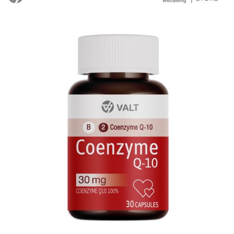 Valt Coenzyme Q10 30 capsules วอลท์ ผลิตภัณฑ์เสริมอาหาร โคเอนไซม์ คิวเทน 30 แคปซูล